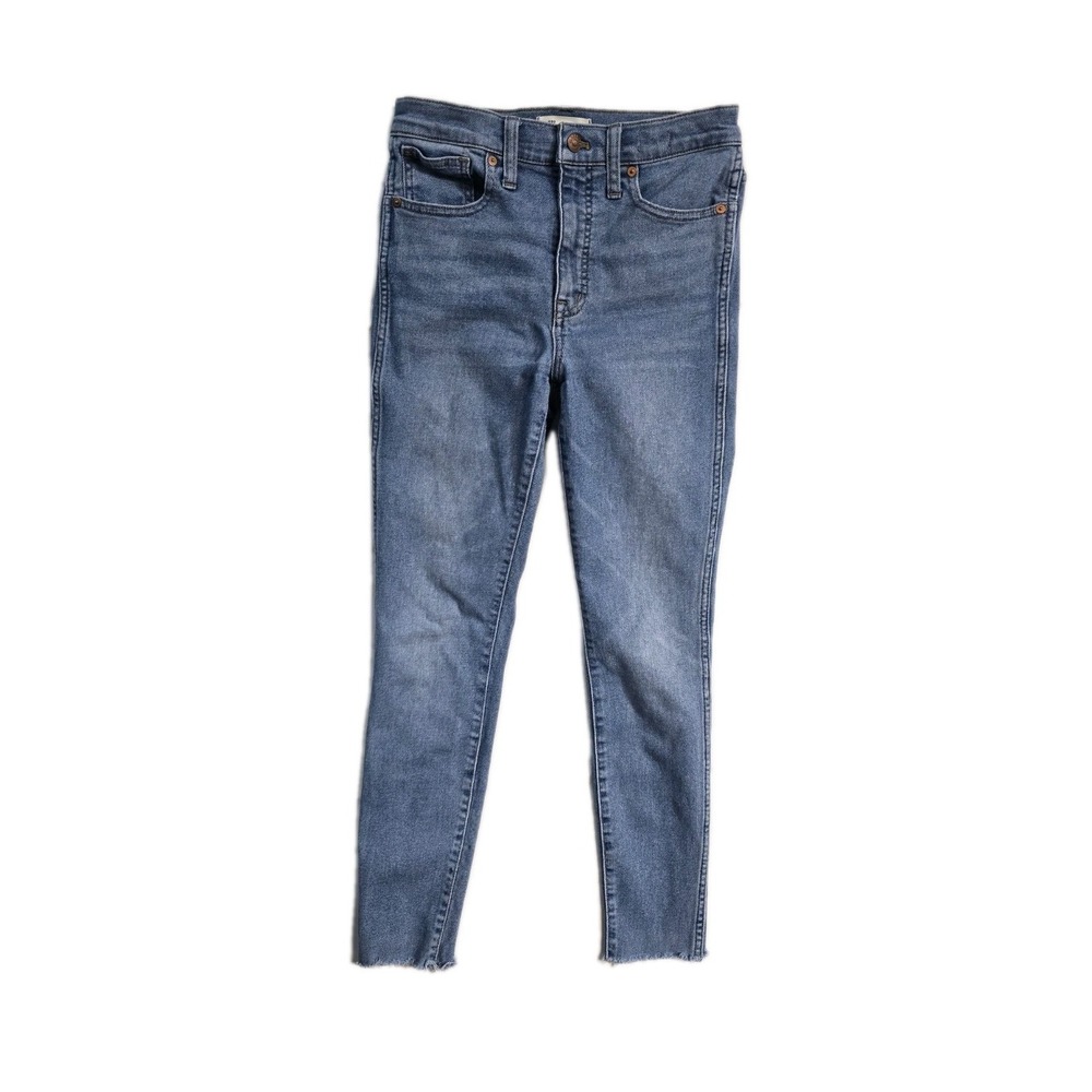 Madewell Women's 10" Hi-rise Skinny Jeans‎ Size 26 Blue Cut Off